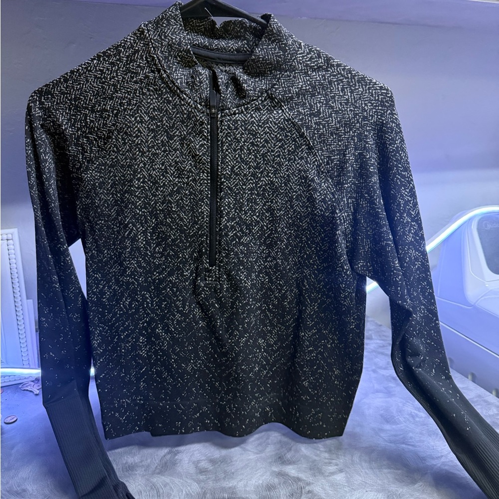 lululemon athletica Black and White Bomber Jacket
